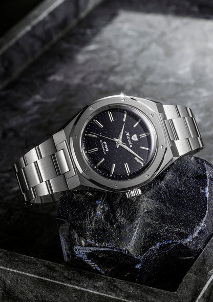 MONTRE NIVADA GRENCHEN F77 AVENTURINE BLEUE MARK 2 38MM