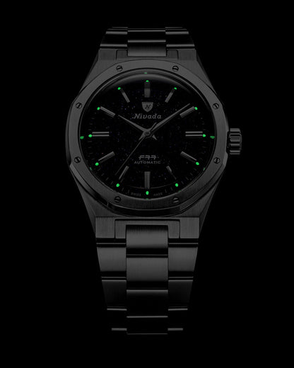 MONTRE NIVADA GRENCHEN F77 AVENTURINE BLEUE MARK 2 38MM