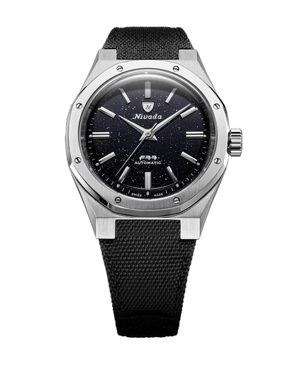 MONTRE NIVADA GRENCHEN F77 AVENTURINE BLEUE MARK 2 38MM