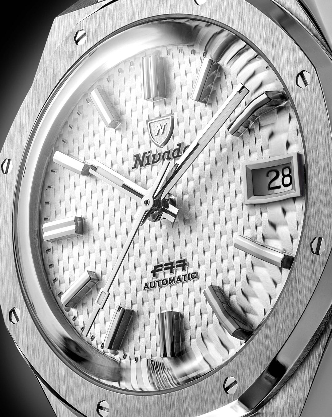 MONTRE NIVADA GRENCHEN F77 BLANC MARK 2 38MM