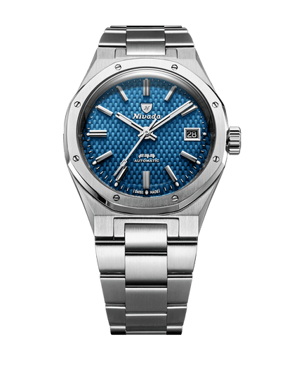 MONTRE NIVADA GRENCHEN F77 BLEU MARK 2 38MM
