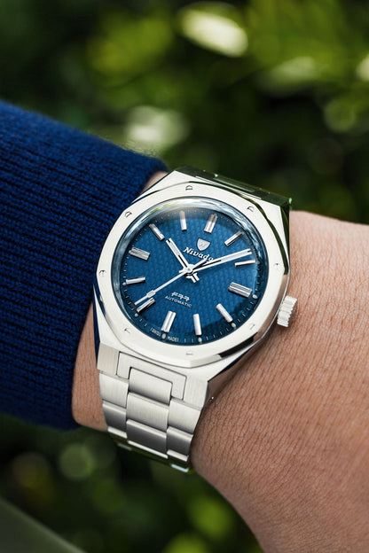 MONTRE NIVADA GRENCHEN F77 BLEU MARK 2 38MM