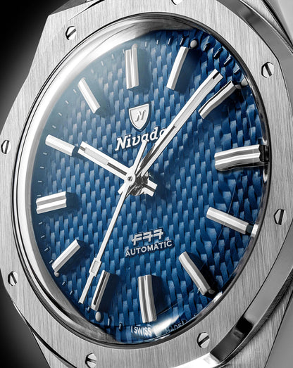 MONTRE NIVADA GRENCHEN F77 BLEU MARK 2 38MM