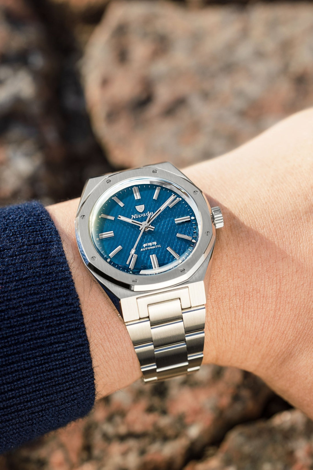 MONTRE NIVADA GRENCHEN F77 BLEU MARK 2 38MM