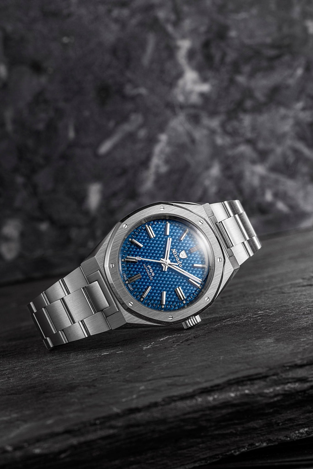 MONTRE NIVADA GRENCHEN F77 BLEU MARK 2 38MM
