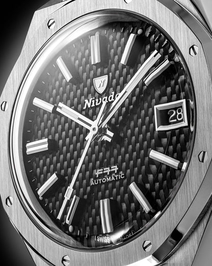 MONTRE NIVADA GRENCHEN F77 NOIR MARK 2 38MM
