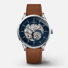 Montre Charlie Paris : Initial Squelette Bleu