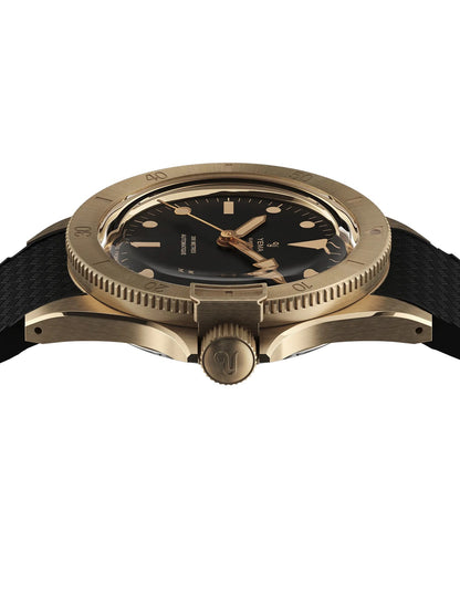 RELOJ YEMA: SUPERMAN BRONCE NEGRO 10CM