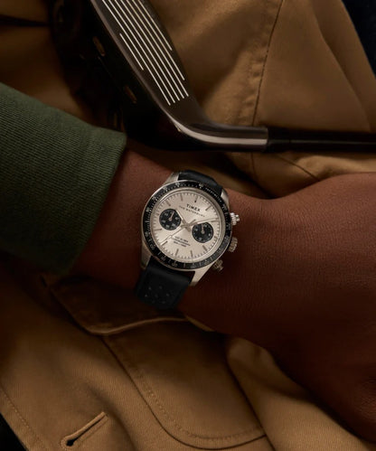 Timex Watch: Waterbury Heritage Panda Chronograph TW2Y19300
