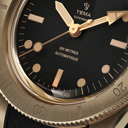 RELOJ YEMA: SUPERMAN BRONCE NEGRO 10CM