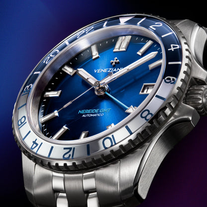 MONTRE VENEZIANICO : NEREIDE GMT 39 BLEU 3521511S