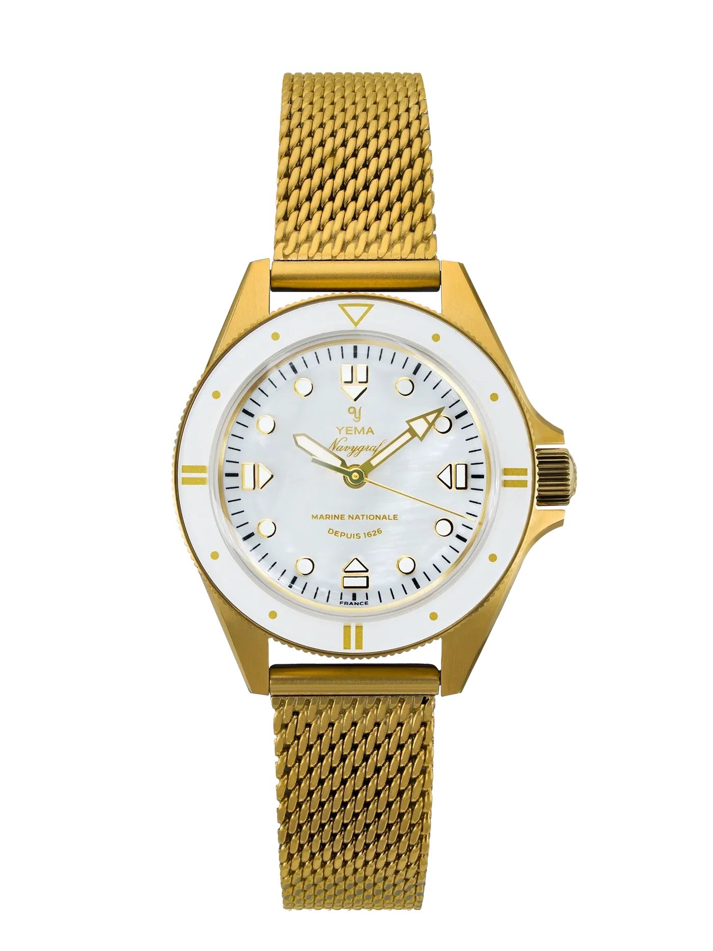 Montre Yema : Navygraf Marine Nationale Quartz Édition Femme 400e Anniversaire YMHF1592MN-BM
