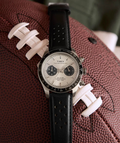 Timex Watch: Waterbury Heritage Panda Chronograph TW2Y19300