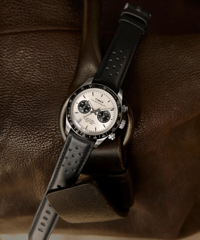 Timex Watch: Waterbury Heritage Panda Chronograph TW2Y19300