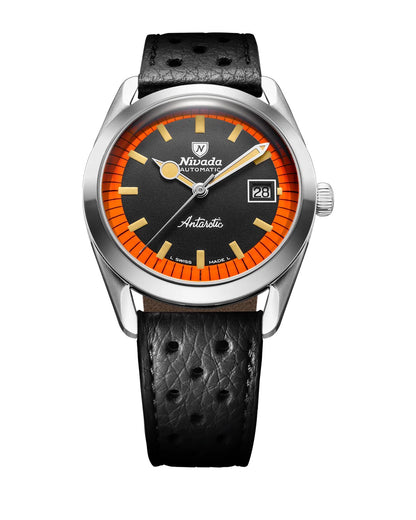 Montre Nivada Grenchen : Super Antarctic Orange et Noir
