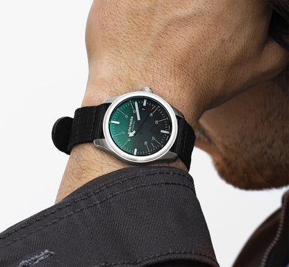 MONTRE ECHO/NEUTRA : AVERAU 39 3H VERT DÉGRADÉ