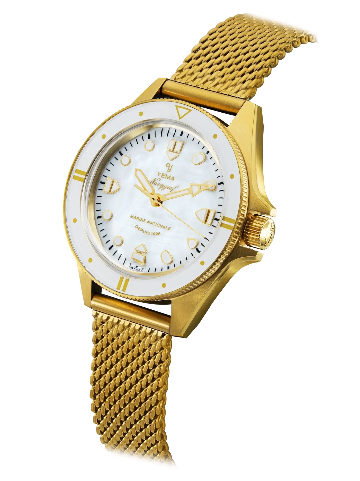 Montre Yema : Navygraf Marine Nationale Quartz Édition Femme 400e Anniversaire YMHF1592MN-BM