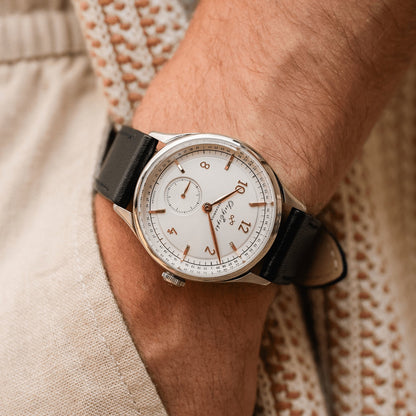 AV86 : 1968 MECHANICAL STEEL WHITE & ROSE GOLD