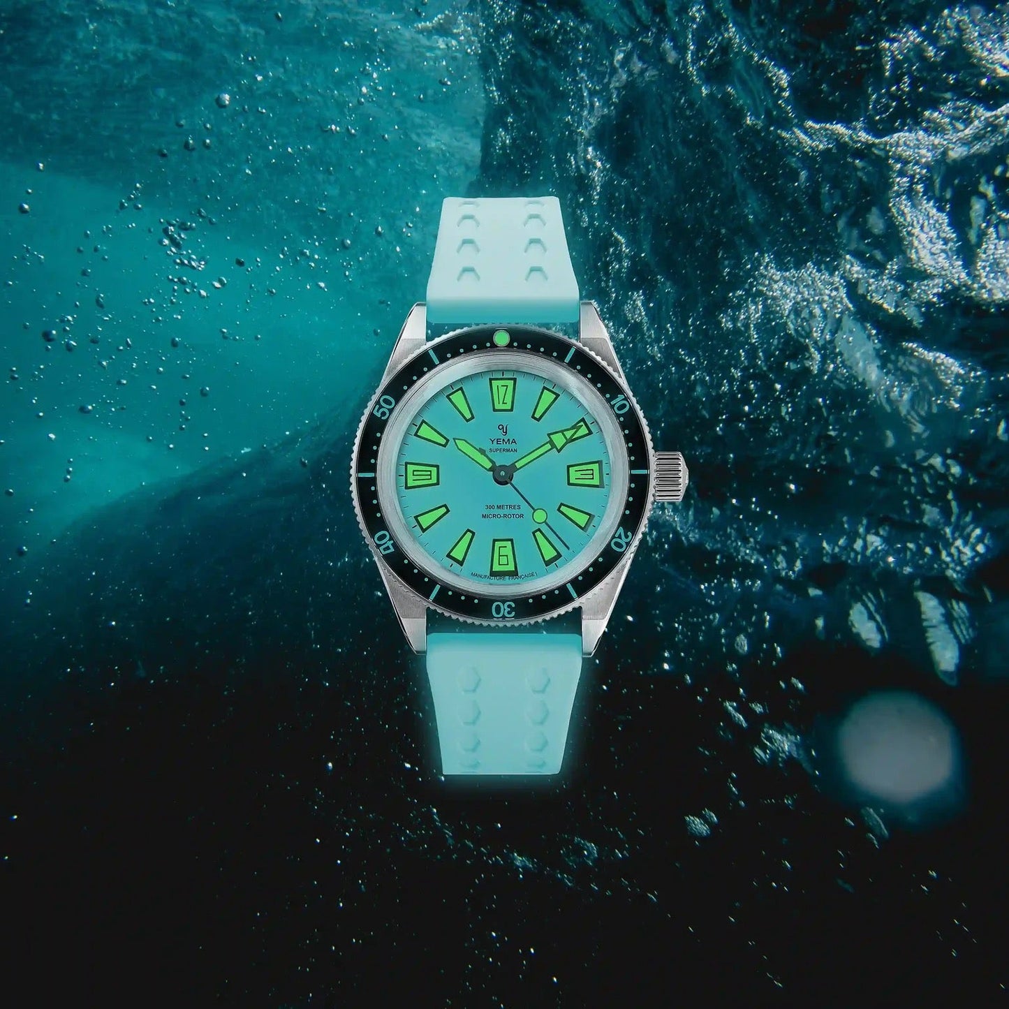 Montre Yema : Superman Skin Diver Slim Full Lume CMM.20 Édition Limitée 12.26.20.67.SNL.U7