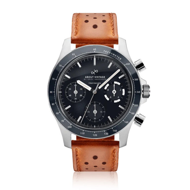 AV86 : 1960 RACING CHRONOGRAPHE - STEEL / MIDNIGHT BLUE