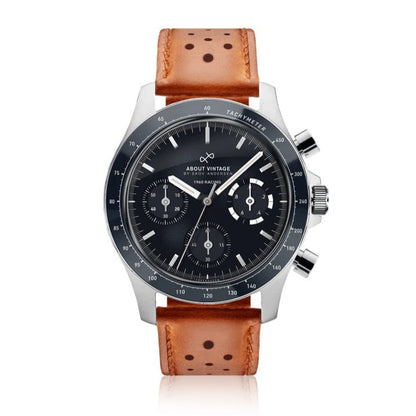 AV86 : 1960 RACING CHRONOGRAPHE - STEEL / MIDNIGHT BLUE