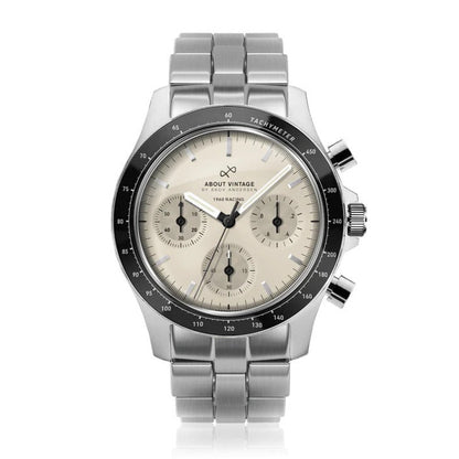 AV86 : 1960 RACING CHRONOGRAPHE - STEEL / OFF WHITE