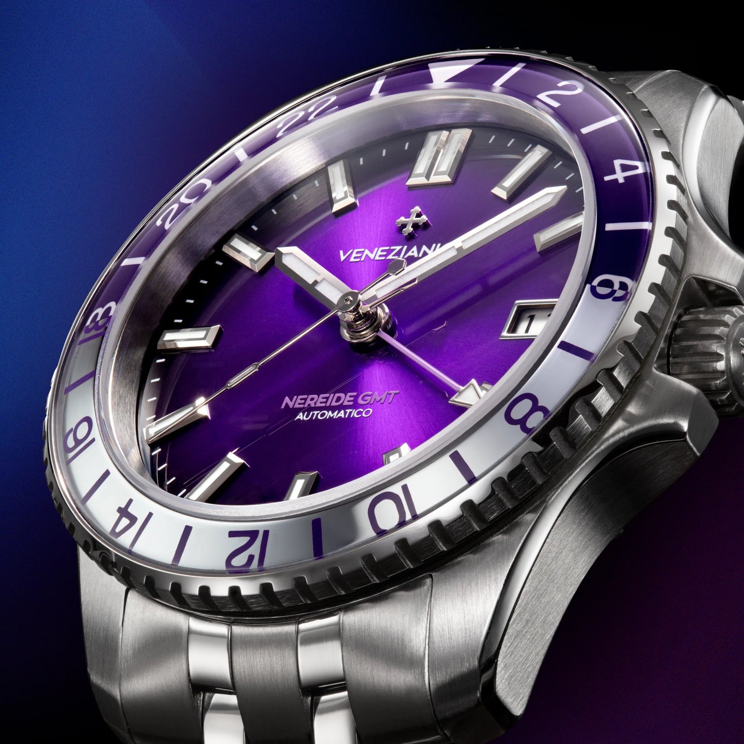 MONTRE VENEZIANICO : NEREIDE GMT 39 VIOLET 3521512S