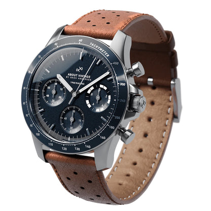 AV86 : 1960 RACING CHRONOGRAPHE - STEEL / MIDNIGHT BLUE