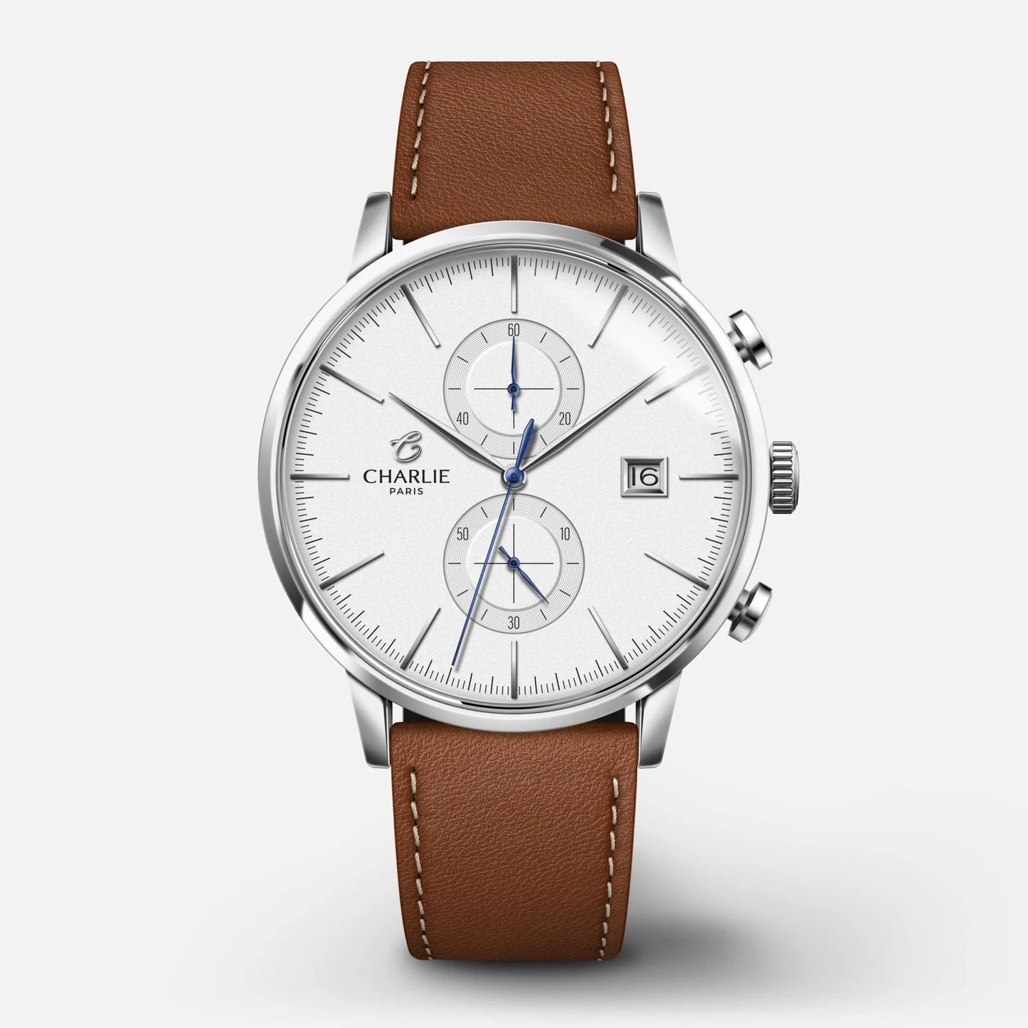 CHARLIE PARIS : HORIZON CHRONOGRAPHE BLANC
