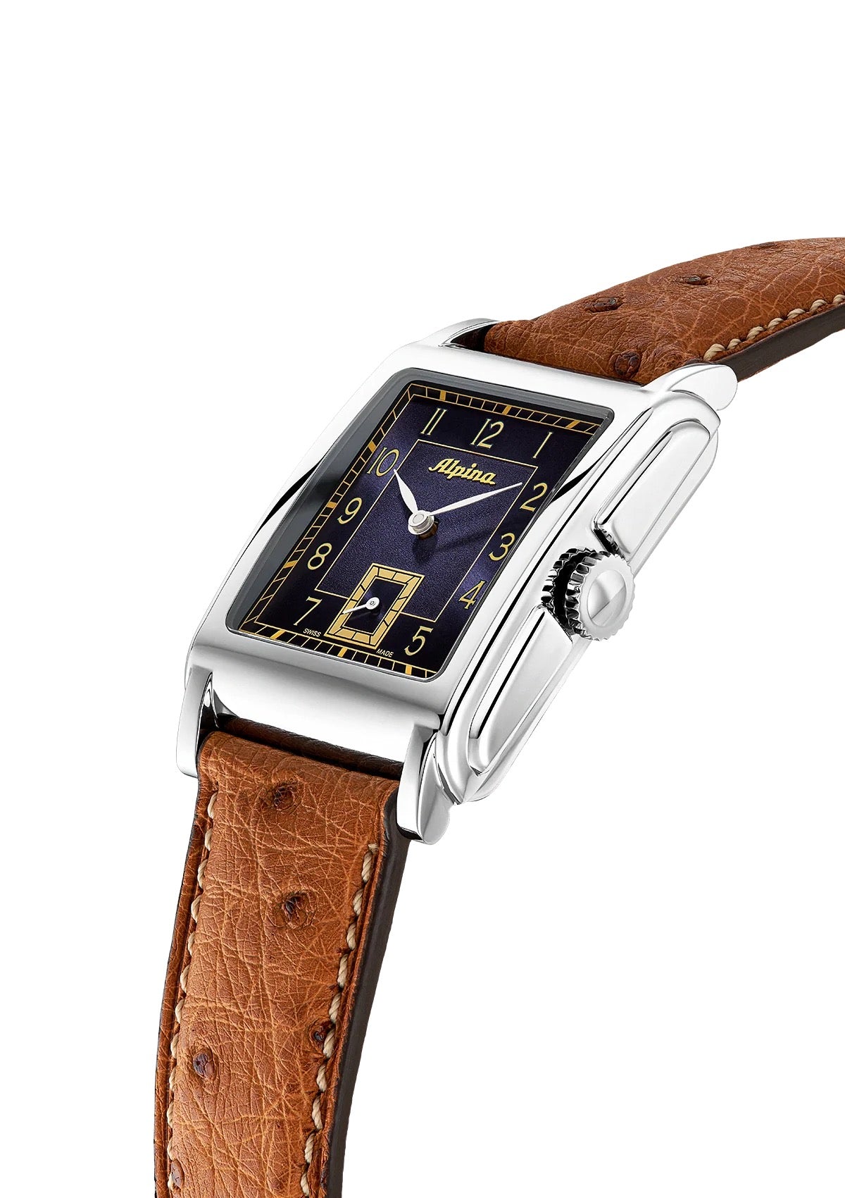 MONTRE ALPINA : HERITAGE CARRÉE AUTOMATIQUE BLEU AL-530N3C6