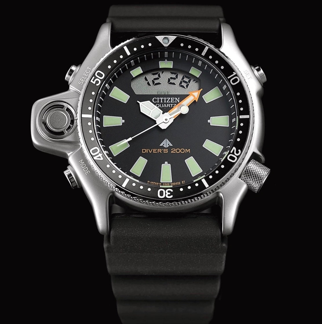 CITIZEN : PROMASTER AQUALAND DIVER NOIRE JP2000-08E