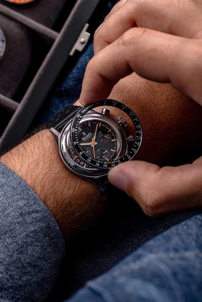 NIVADA GRENCHEN : CHRONOKING MECAQUARTZ INTERBEZEL