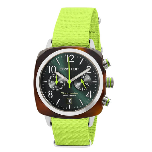 BRISTON : CLUBMASTER CLASSIC - CHRONO - SUMMER VIBES - JAUNE