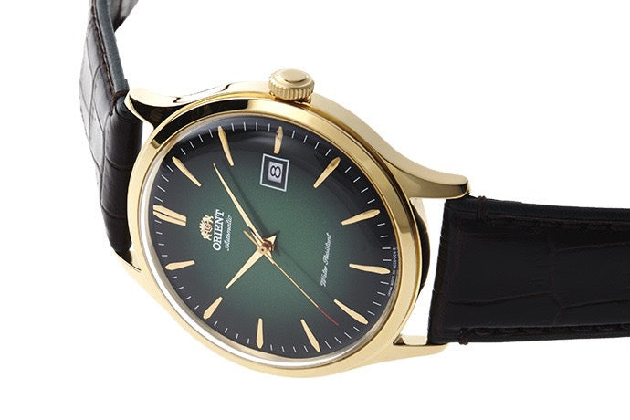 ORIENT : BAMBINO V4 VERT & OR 42 MM AC08002F