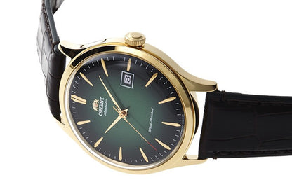 ORIENT : BAMBINO V4 VERT & OR 42 MM AC08002F