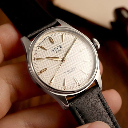 KUOE KYOTO : ROYAL SMITH 90-006 SILVER CASE IVORY DIAL