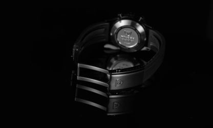 NIVADA GRENCHEN - CHRONOMASTER FULL BLACK - RUBBER - EDITION LIMITÉE 50 PIÈCES