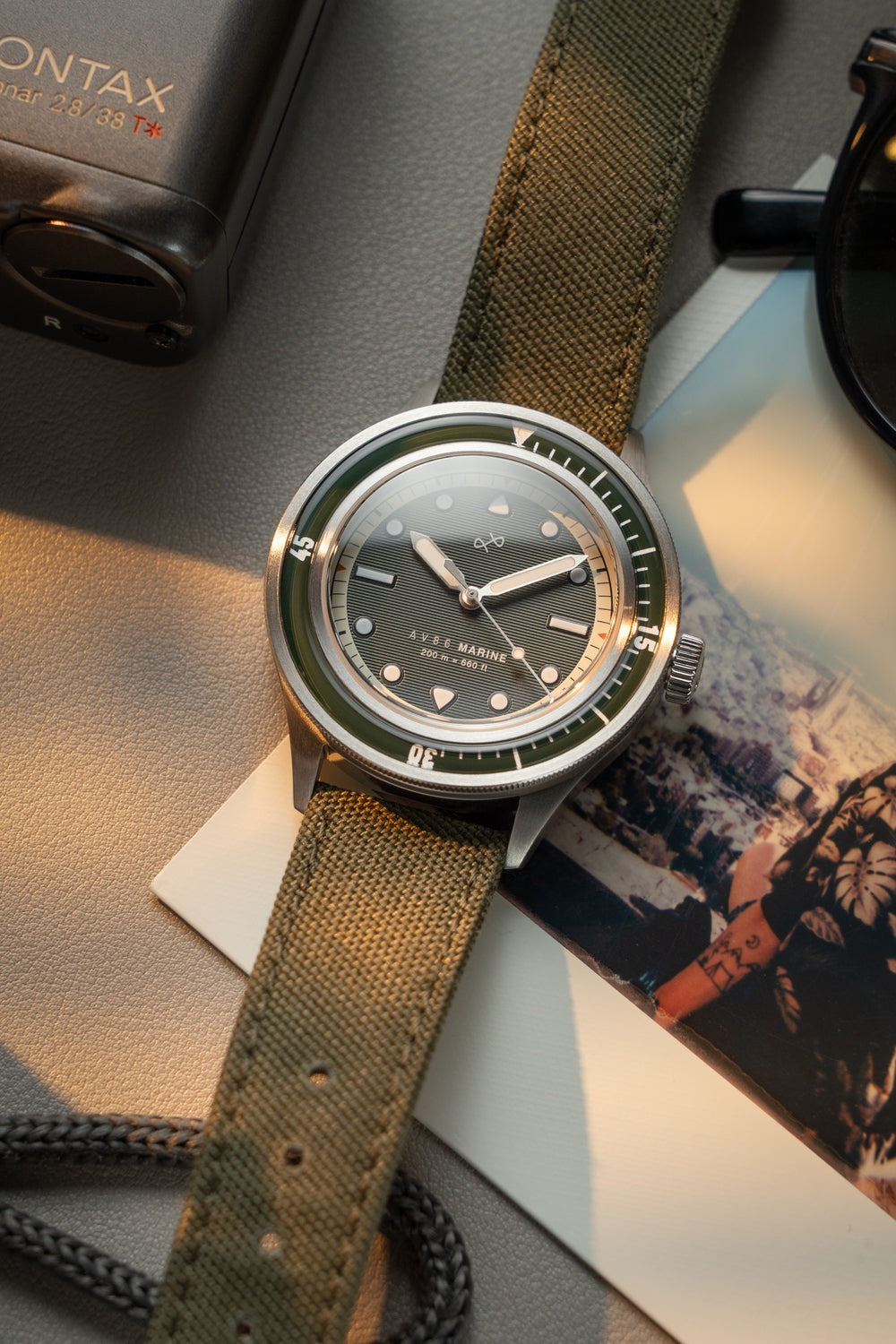 MONTRE AV86 : 1956 MARINE QUARTZ VERTE
