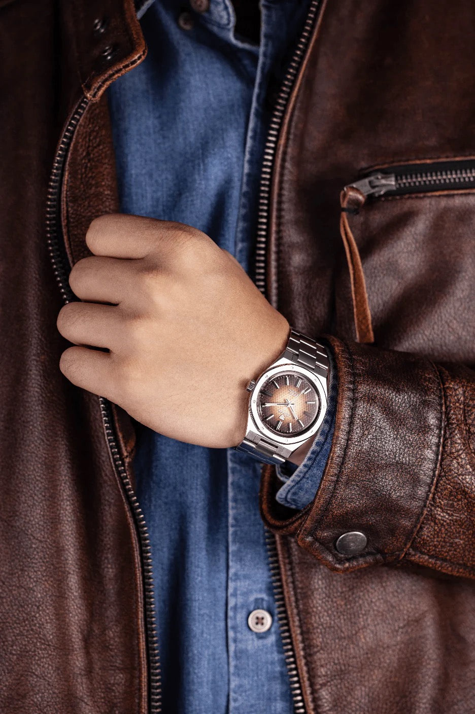 NIVADA GRENCHEN : F77 BROWN SMOCKED