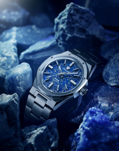 NIVADA GRENCHEN : F77 TITANIUM LAPIS LAZULI
