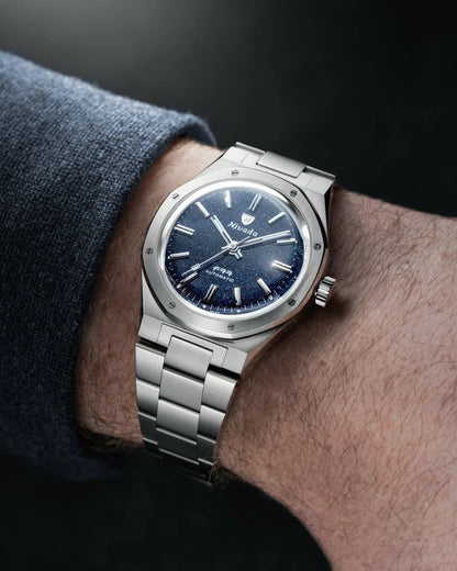 NIVADA GRENCHEN : F77 TITANIUM DARK BLUE AVENTURINE