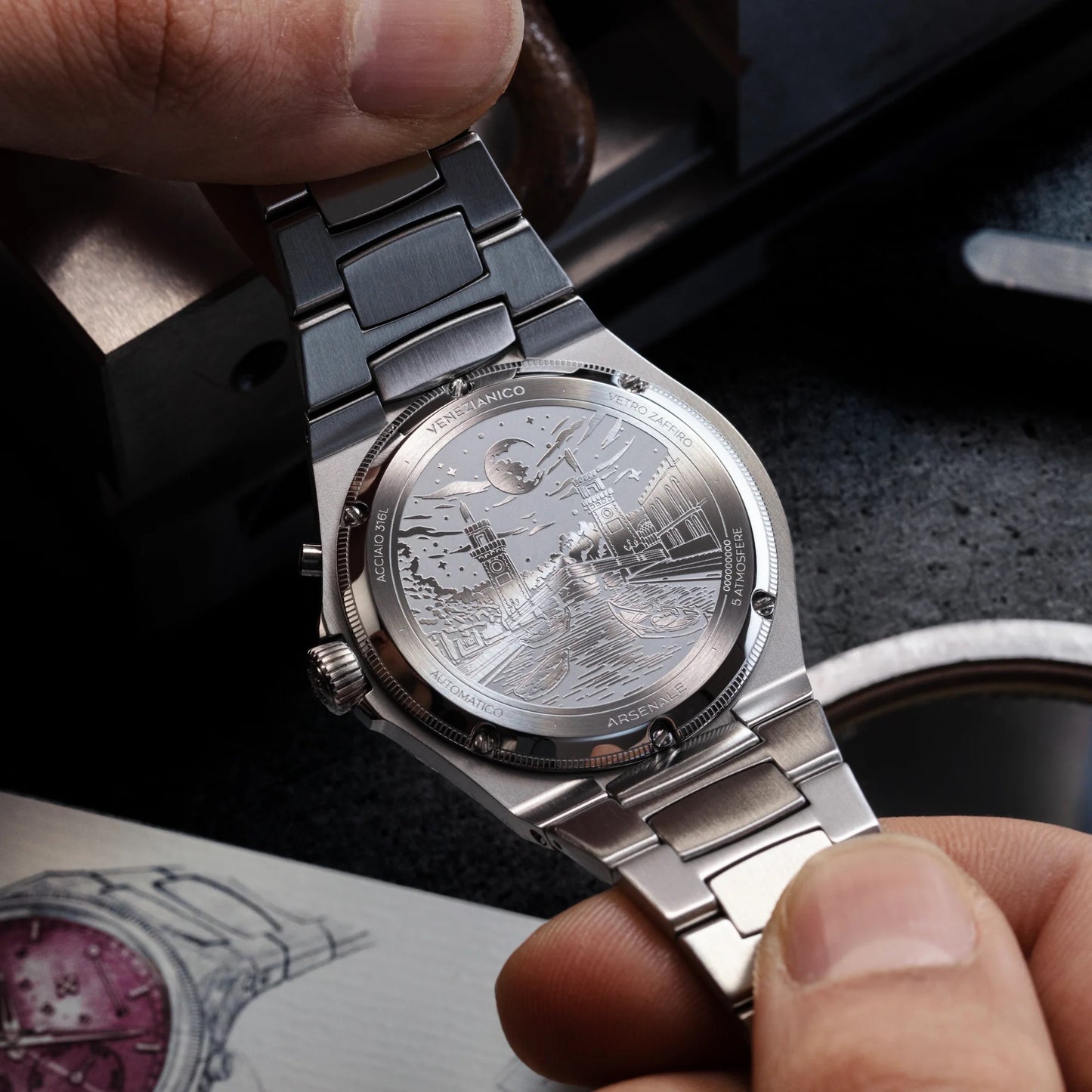 MONTRE VENEZIANICO : ARSENALE CALENDARIO ROUGE 6221581C