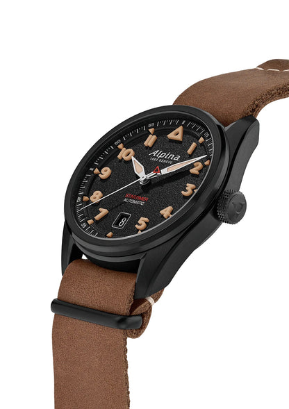 MONTRE ALPINA : STARTIMER PILOT AUTOMATIQUE PVD NOIR AL-525BW4SB36
