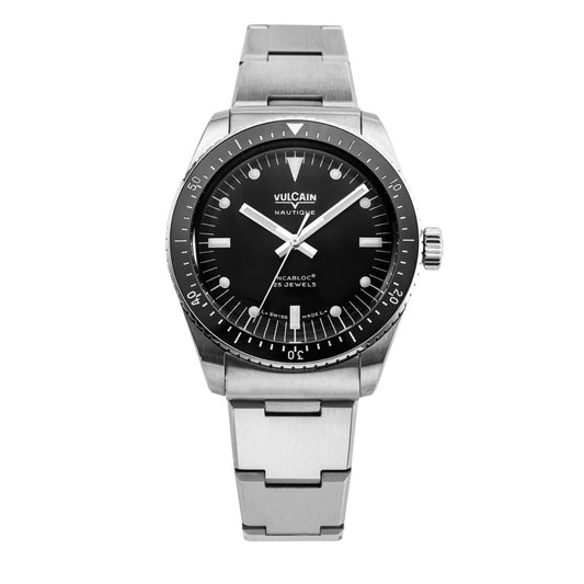 VULCAIN : SKINDIVER NAUTIQUE NOIR - INDEX BLANCS