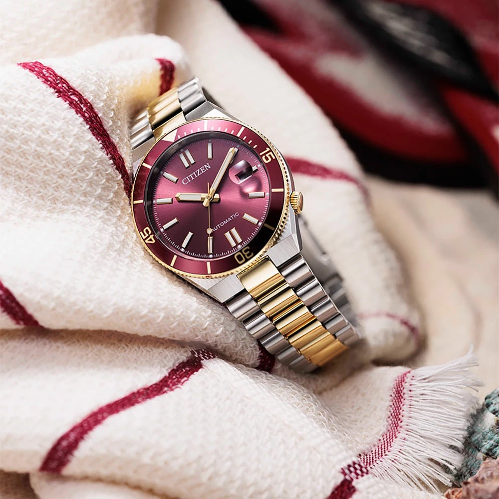 MONTRE CITIZEN : TSUYOSA SHORE ROUGE NJ0234-58X