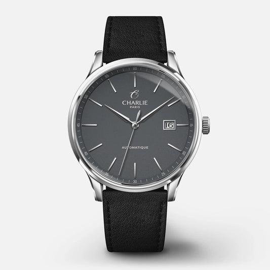 CHARLIE PARIS WATCH: INITIAL SLIM GREY 