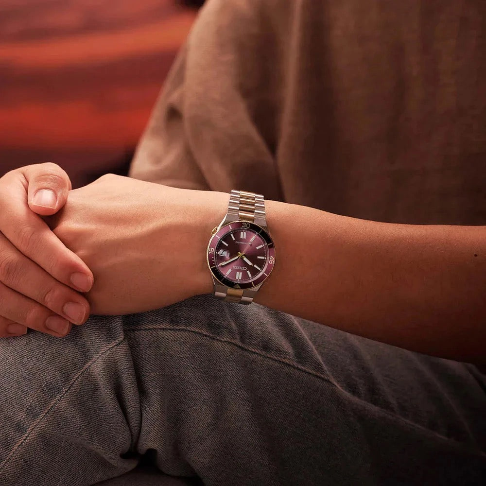 MONTRE CITIZEN : TSUYOSA SHORE ROUGE NJ0234-58X