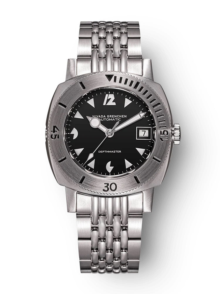 NIVADA GRENCHEN : DEPTHMASTER WHITE PACMAN DATE