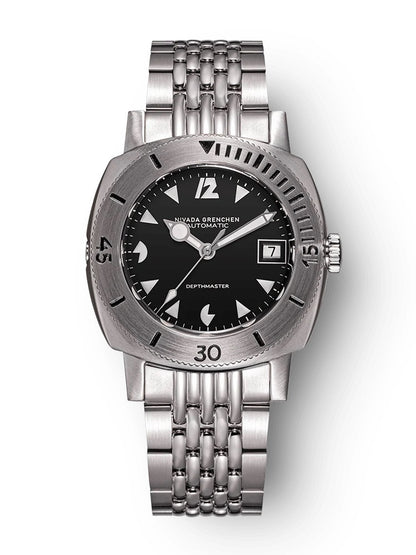 NIVADA GRENCHEN : DEPTHMASTER WHITE PACMAN DATE