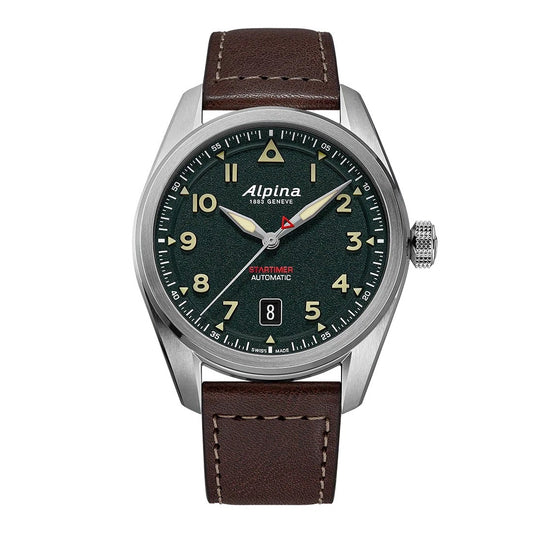MONTRE ALPINA : STARTIMER PILOT AUTOMATIQUE VERT AL-525KW4S36